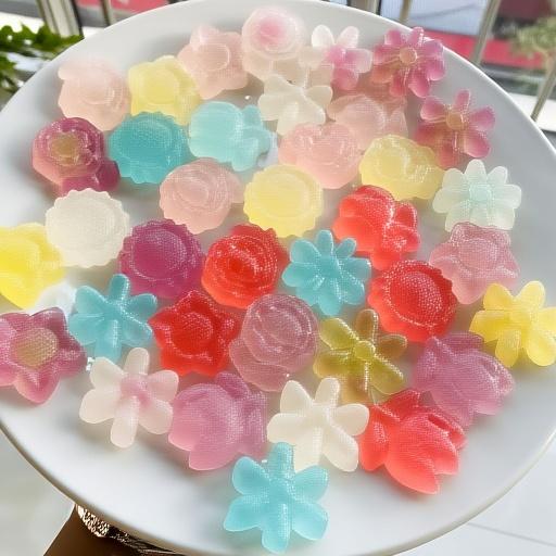 Edible Crystal Candy Set – Natural mix Fruit Fruity Flavors  Sugar ,  amber Candy Treat, Vegan & Gluten-Free, Gift Giving Party gummies Assorted  Snack