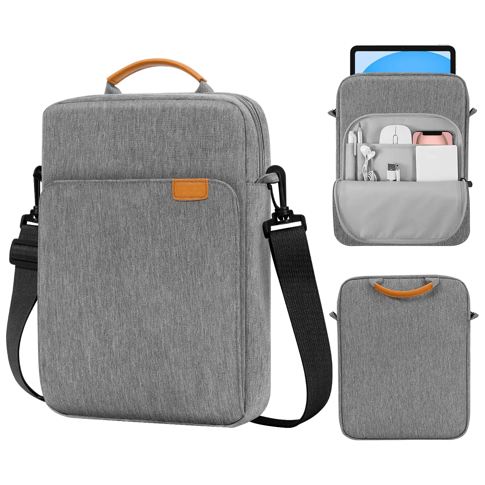 Tablet Sleeve Bag Case With Shoulder Strap Compatible With Macbook/IPad , Kindle , Samsung Galaxy And Android Tablets 9-14 Inches