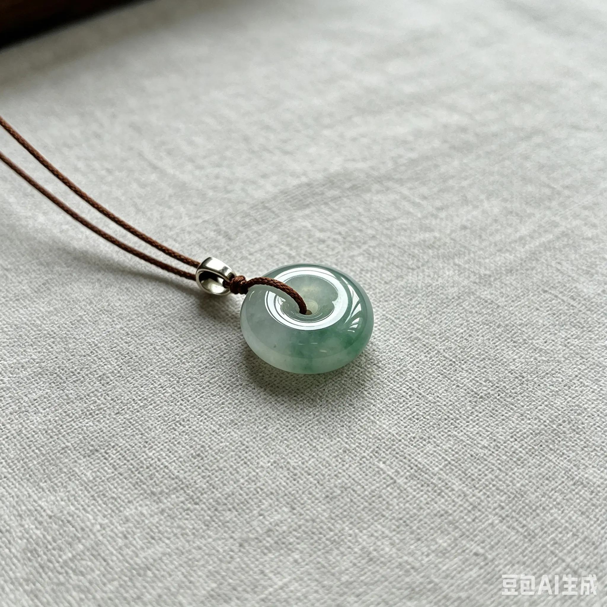 Simple Round Natural Stone Pendant Necklace Daily Wear Jewelry