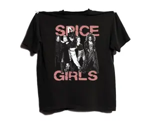 Spice Girls T-Shirt, 90s Pop Band Graphic Tee, Spice World Tour Shirt T-Shirt For Men Women, For Fans Unisex Casual Cotton Streetwear Trendy