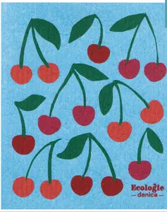 Swedish Dish Cloth - Wild Cherries