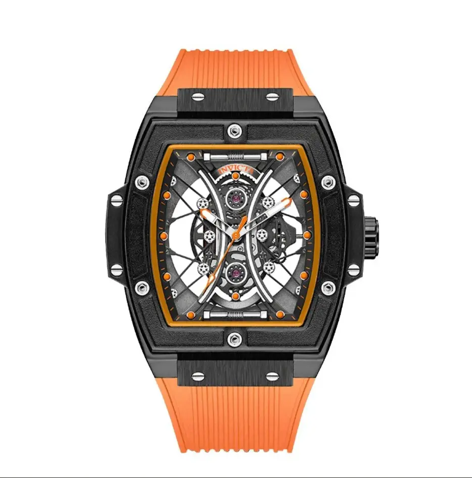 69842 - Invicta S1 Rally I by Invicta Men's Watch w/ Skeleton Dial - 50mm, Orange