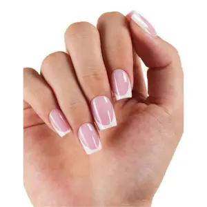 Short Square French Tip Press On Nails| By LovelyNails - Multicolor Options