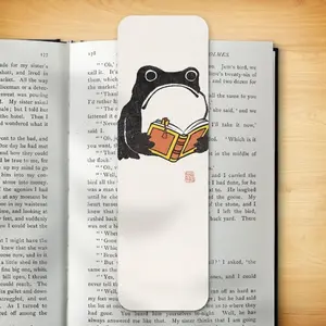 Japanese Bookmark - Reading Frog