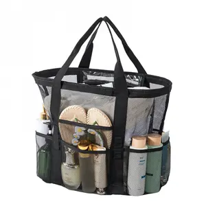 Mesh Beach Bag Family - Large Tote Bag for Cruise Pool Toys Beach Vacation Essentials, Travel Essentials Bag, Net Bag, Toiletry Bags
