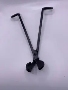 Wick Trimmer - Easy to Maintain Long Handle Candle Scissors to Reduce Soot and Smoke - Recommended Length 1/4'' Before Lighting - Metal Decor Accessory for Ornaments