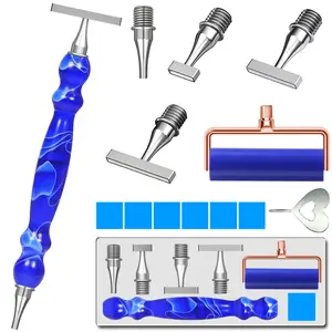 LEIYULY 13PCS Diamond Art Pen, with 1,3,6,9 Stainless Steel Nibs, Ergonomic Diamond Art Pen, 5D Diamond Painting Pens Tools, for Both Beginners and Experienced Diamond Artists