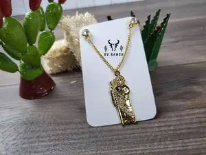 SAN JUDAS Gold chain hat pin,St. Jude pin for caps, San Judas  pin, hat accessories, pin de cadena  para gorras