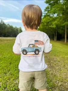 Let Freedom Fly Youth Shirt, USA Flag Tee, Summer Shirt, Casual Short Sleeve Tee, Trending Youth Shirt, Southern Hyde Clothing, Gift for Son