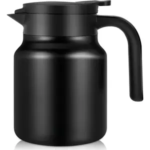 34Oz Thermal Coffee Carafes For Keeping Hot/Cold, Stainless Steel Coffee Carafe,  Insulated Water Carafe for Party/,Black