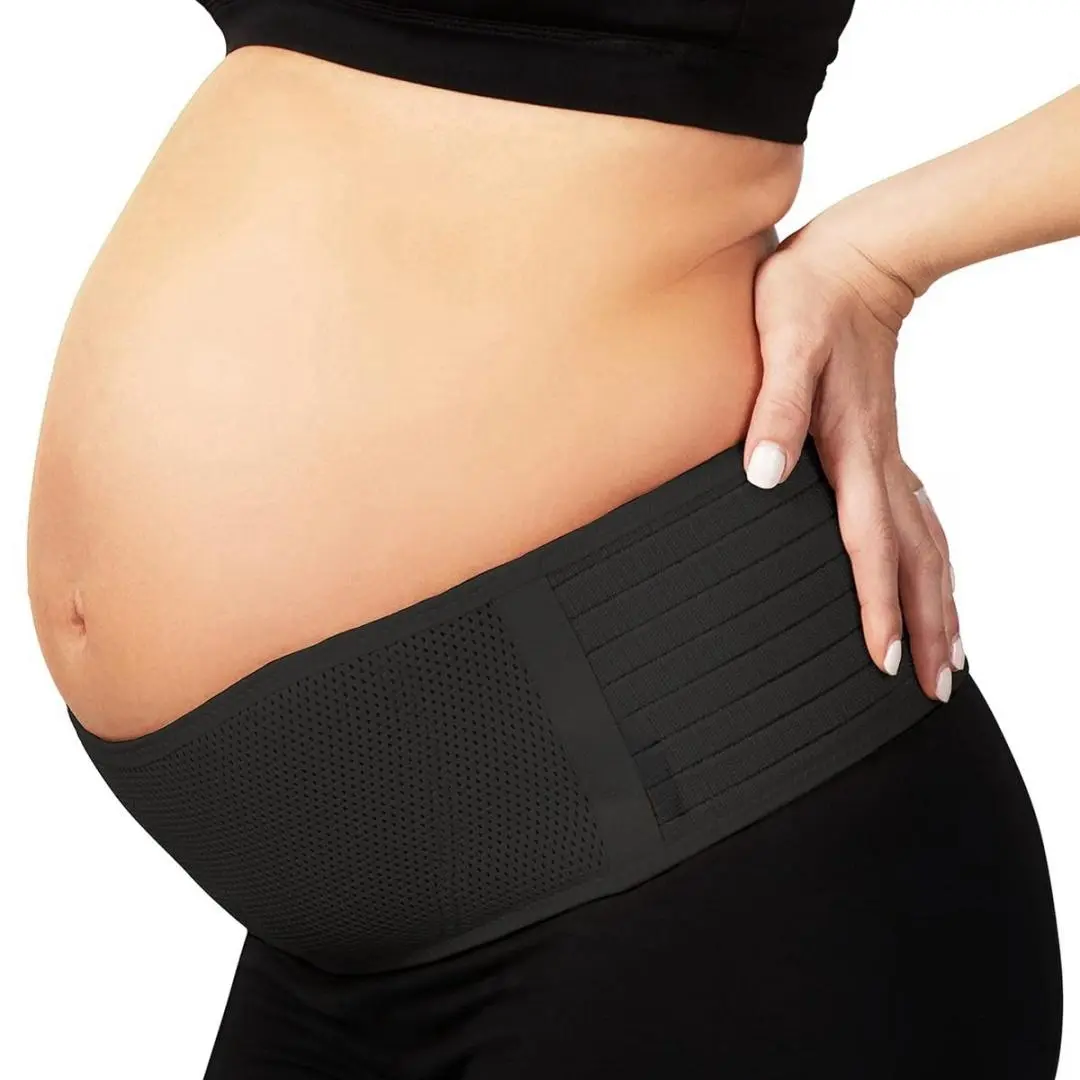 Maternity Belly Band Plus Size for Pregnant Women, Breathable Maternity Belt, Breathable Comfortable Pregnancy Belly Support Band for Abdomen, Pelvic, Waist, Back, Pregnant Mom Gifts