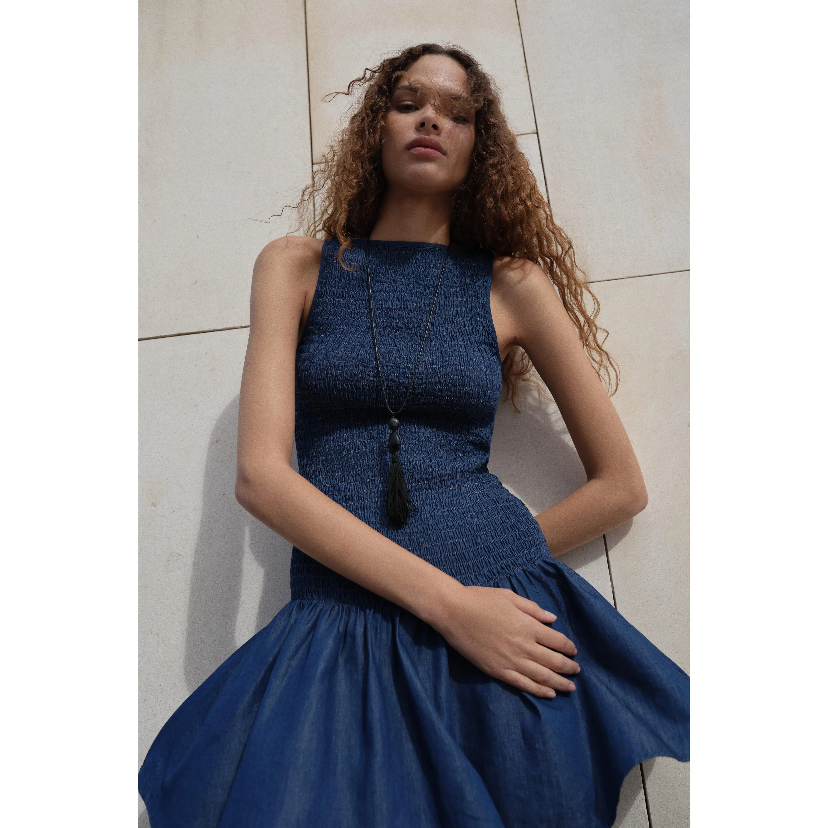 denim shirt dress for ladies Women's Relaxed Denim Shirt Dress