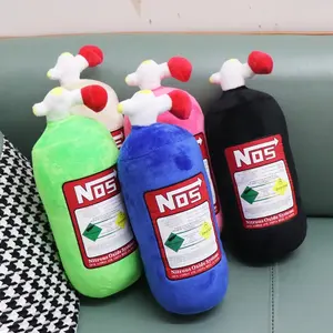 NOS Nitrous Oxide Bottle Plush Pillow Soft Stuffed Car Modification Cushion Gift for Car Lovers