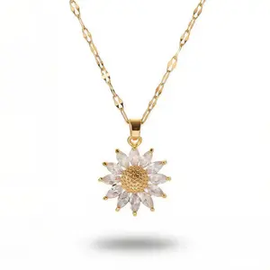 Radiant Bloom Flower Necklace