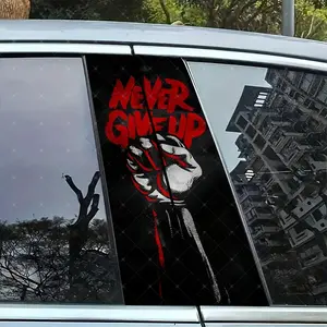 2pc Car B Pillar Protection Sticker, Easy Peel & Stick, Sunproof Waterproof Scratch Resistant, Fits All Vehicles, Car Exterior Decoration, Graphic Decal