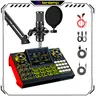 tenlamp G9 USB Live Sound Card + P15 Microphone Set - Portable DSP Effects Audio Mixer with Voice Changer, Denoise Function, 5 Reverb Modes, Ideal for Live Streaming, Karaoke Machine, Includes Manufacturer Warranty Sounding Kit