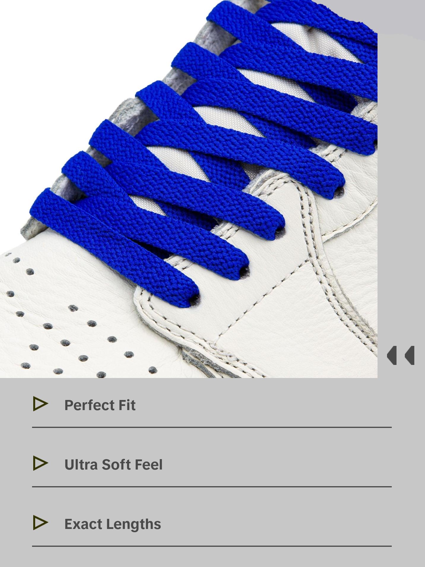 Royal Blue Jordan 1 Replacement Shoelaces