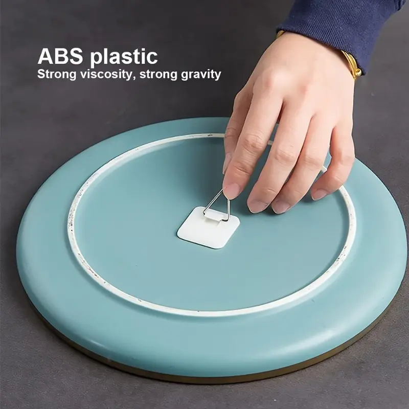 10pcs Invisible Vertical Plate Holder - Self Adhesive Picture Hanger For Decorative Plates And Wall Art