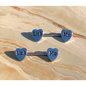 Lick Me Nipple Ring Set