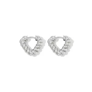 Steel Twisted Triangle Hoops