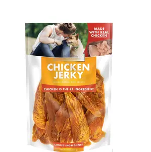 Dog Treats, Chicken Jerky for Dogs, Made with 100% Real Chicken Breast, 16 Ounces, Healthy, Easily Digestible, Long-Lasting, High Protein Dog Treat, Satisfies Dog's Urge to Chew