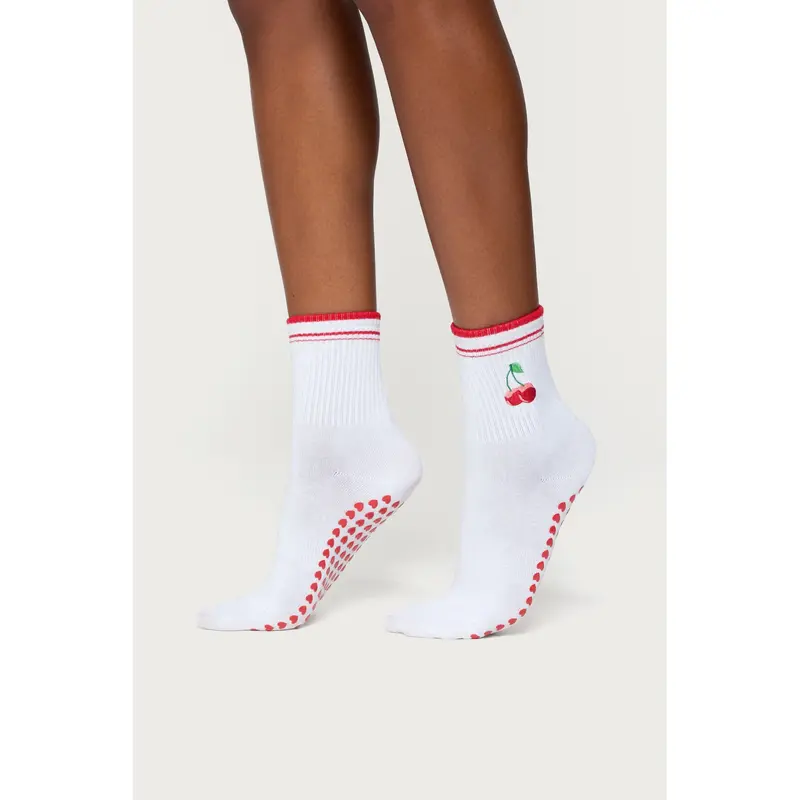 Pilates Cherry Socks