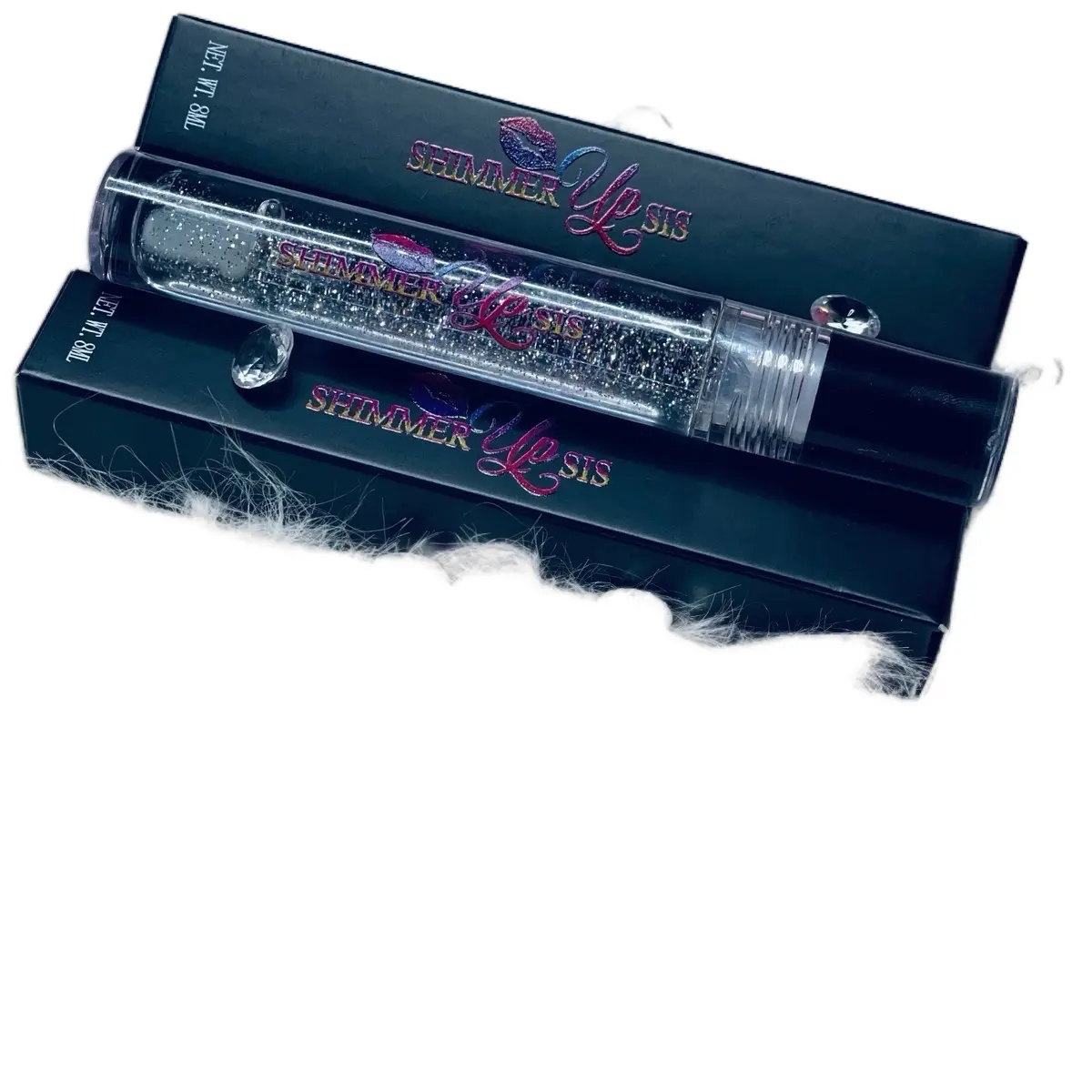 Glam Girl Transparent Tube Lip Gloss with Shimmer - Lipgloss