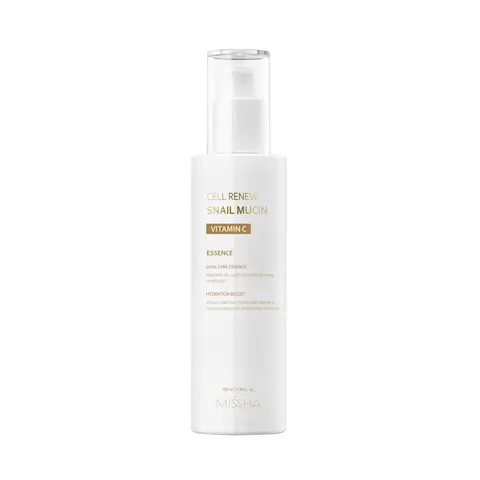 [MISSHA Official] Cell Renew Snail Mucin Vitamin C Essence - Brighten & Hydrate