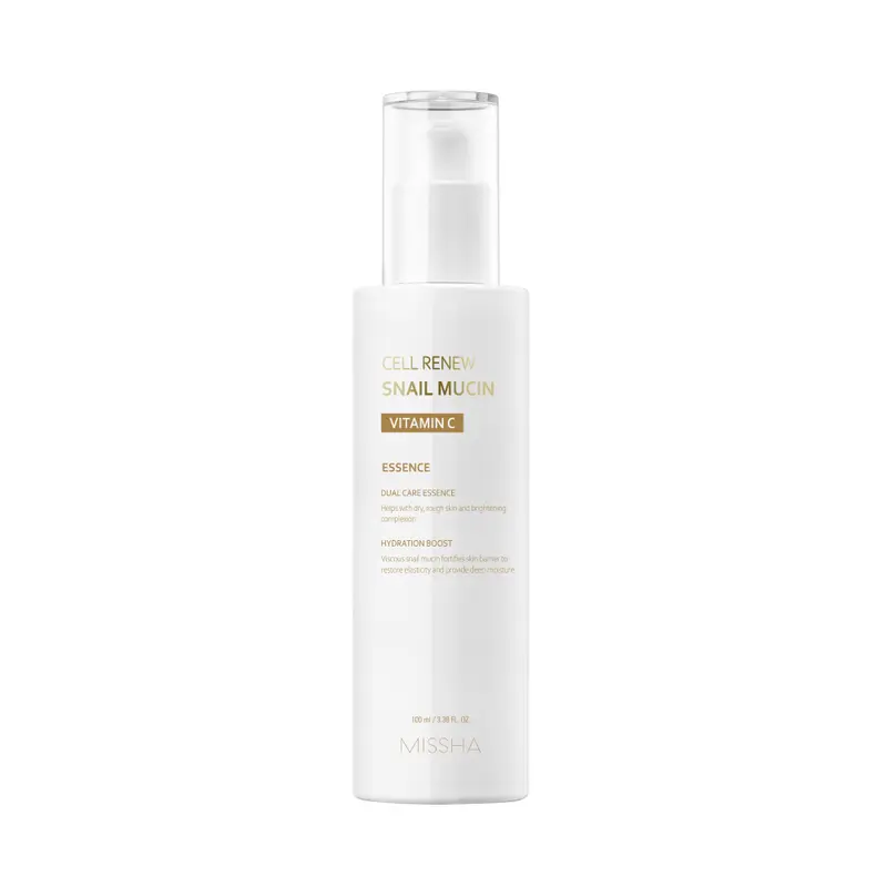 [MISSHA Official] Cell Renew Snail Mucin Vitamin C Essence - Brighten & Hydrate