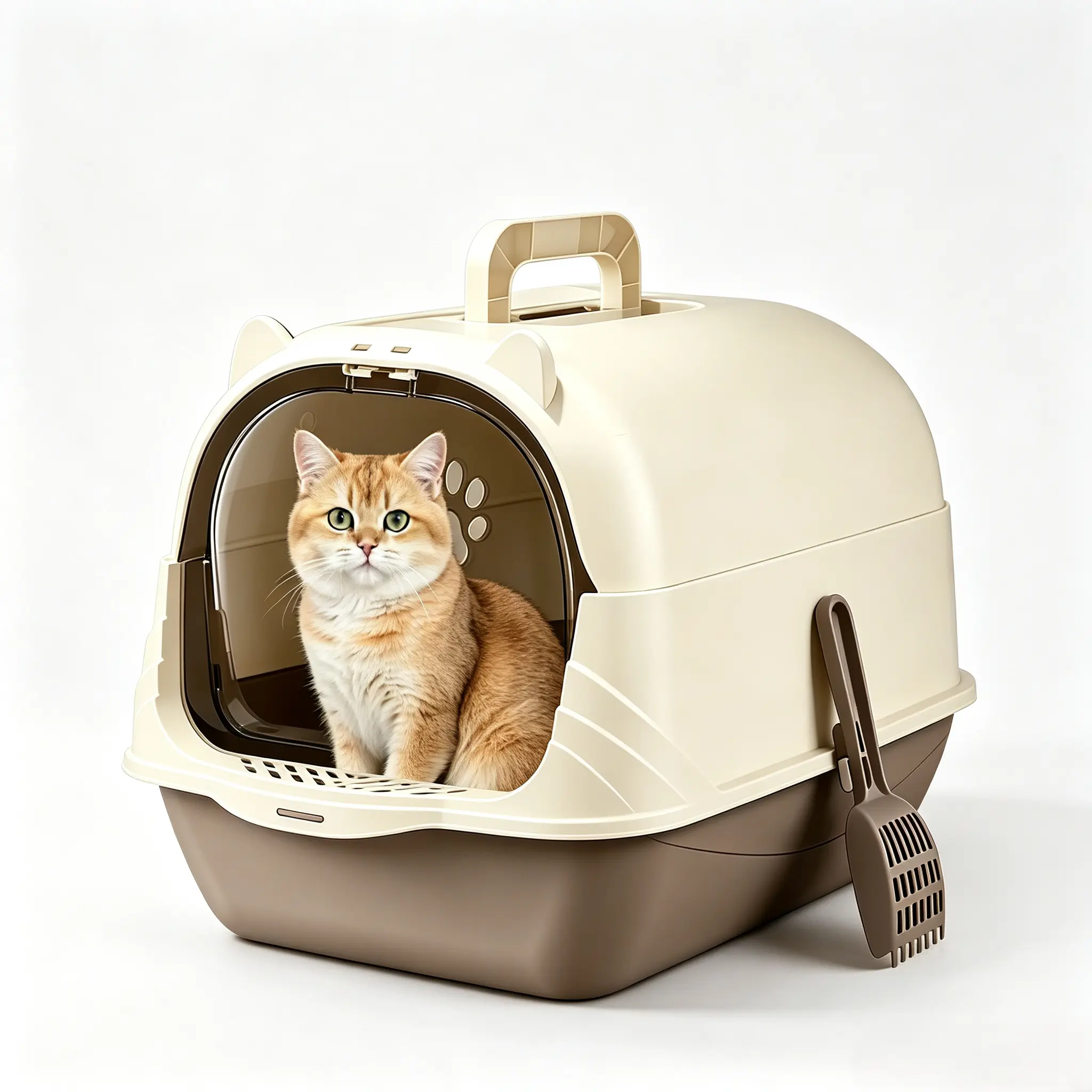 Handheld cat litter box/toilet