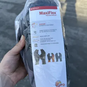 24 Pairs MaxiFlex Gloves Nitrile Micro-Foam Grip Palm & Fingers for Excellent Grip and Abrasion Resistance - Ideal for Cleaning and Hand Protection