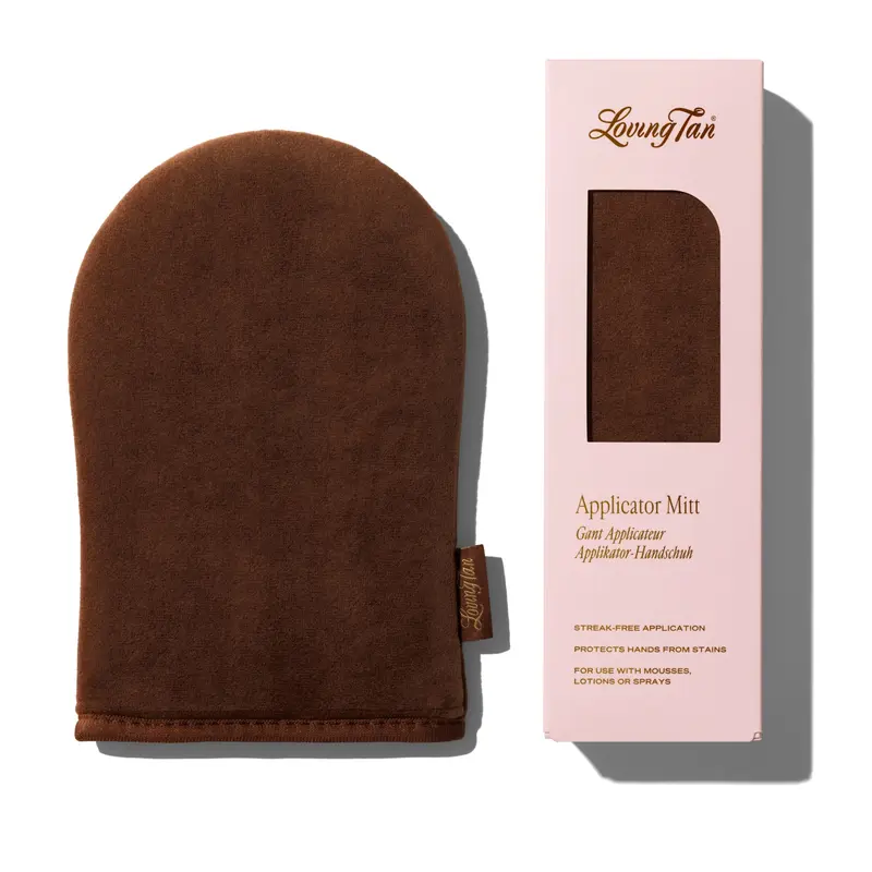 Velour Self-Tanning Applicator Mitt for Streak-Free Self Tan Application