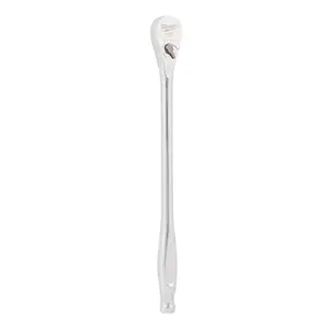 Milwaukee Socket Ratchet Wrench - 0.37 in. Drive, Extended Chrome Finish, Model MWK48-22-9037