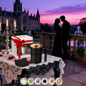 Romantic Valentine's Electric Mixing Cup - Temperature Display & USB Charging, Auto Stirring, Magnetic Lid, 304 Stainless Steel Mug for Coffee Lovers, Multi-Color Choices, Stylish Coffee Mugs