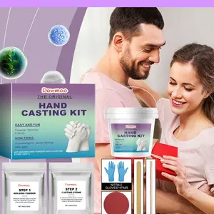DlY Hand Casting Kit for All Seasons, Perfect forHandprints and Footprints, Great for Crafts. Giftsfor Anniversaries and Holidays, Handmade Crafts