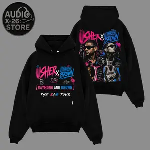 The R&B Tour 2026 : Raymond & Brown Premium Cotton Hoodie T-Shirt, R&B Music Duo Graphic Tee, Urban Hip Hop Soul Streetwear Shirt, Breezy Concert Tour Merch, Gift for R&B Fans, Team Breezy