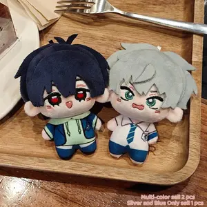 10cm/3.93in Alien Stage Till & Ivan Soft Cotton Doll Keychain - Energetic Boy × Tsundere Senior Anime Peripheral | Portable Cute Plush Keyring | Bag Charm & Daily Accessory | Must-Have Collectible Merch for Die-Hard Alien Stage Fans