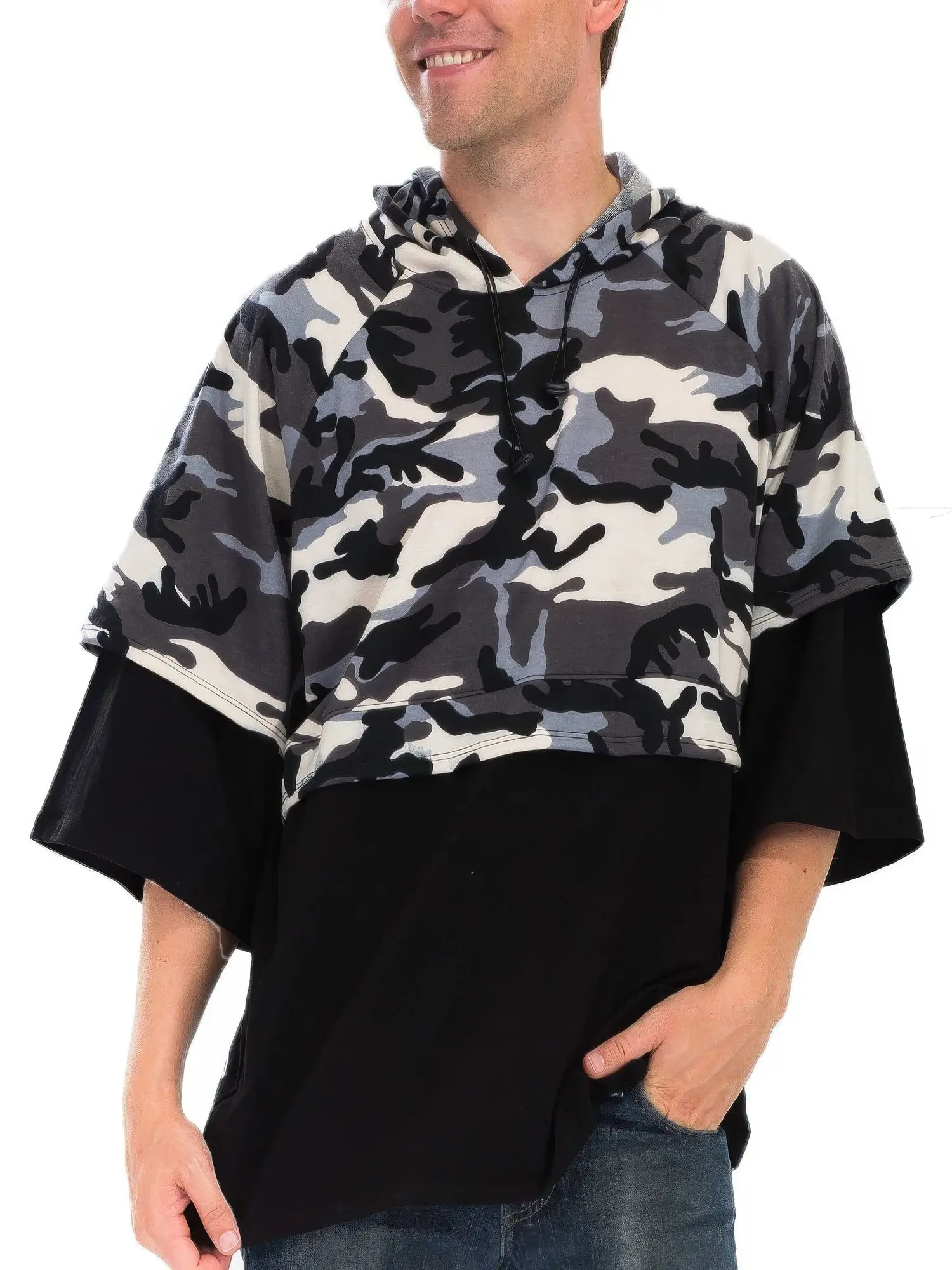 Stacey B's Contrast 3/4 Hoodtee