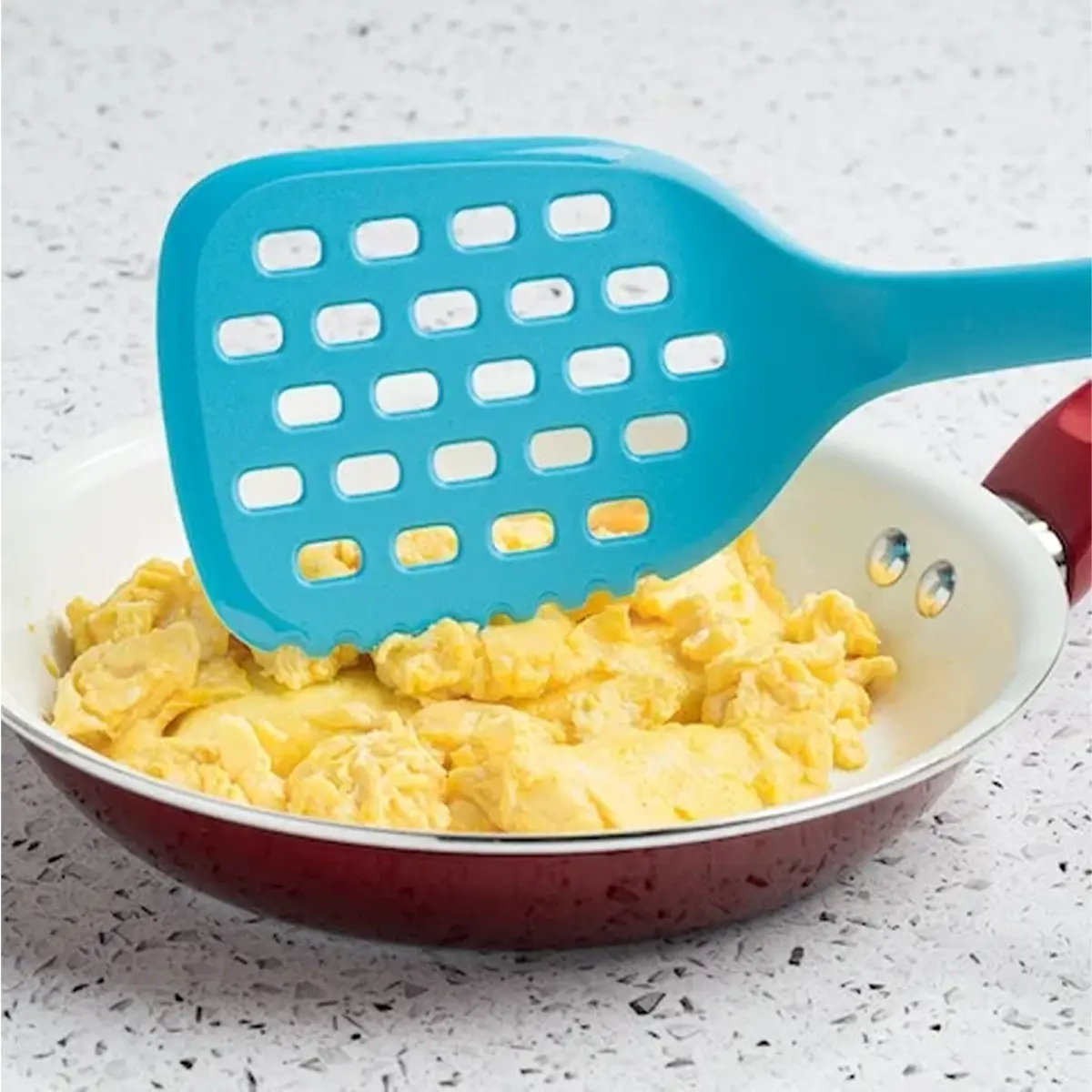 Tasty Nylon Heat Resistant Slotted Turner, Tasty Blue