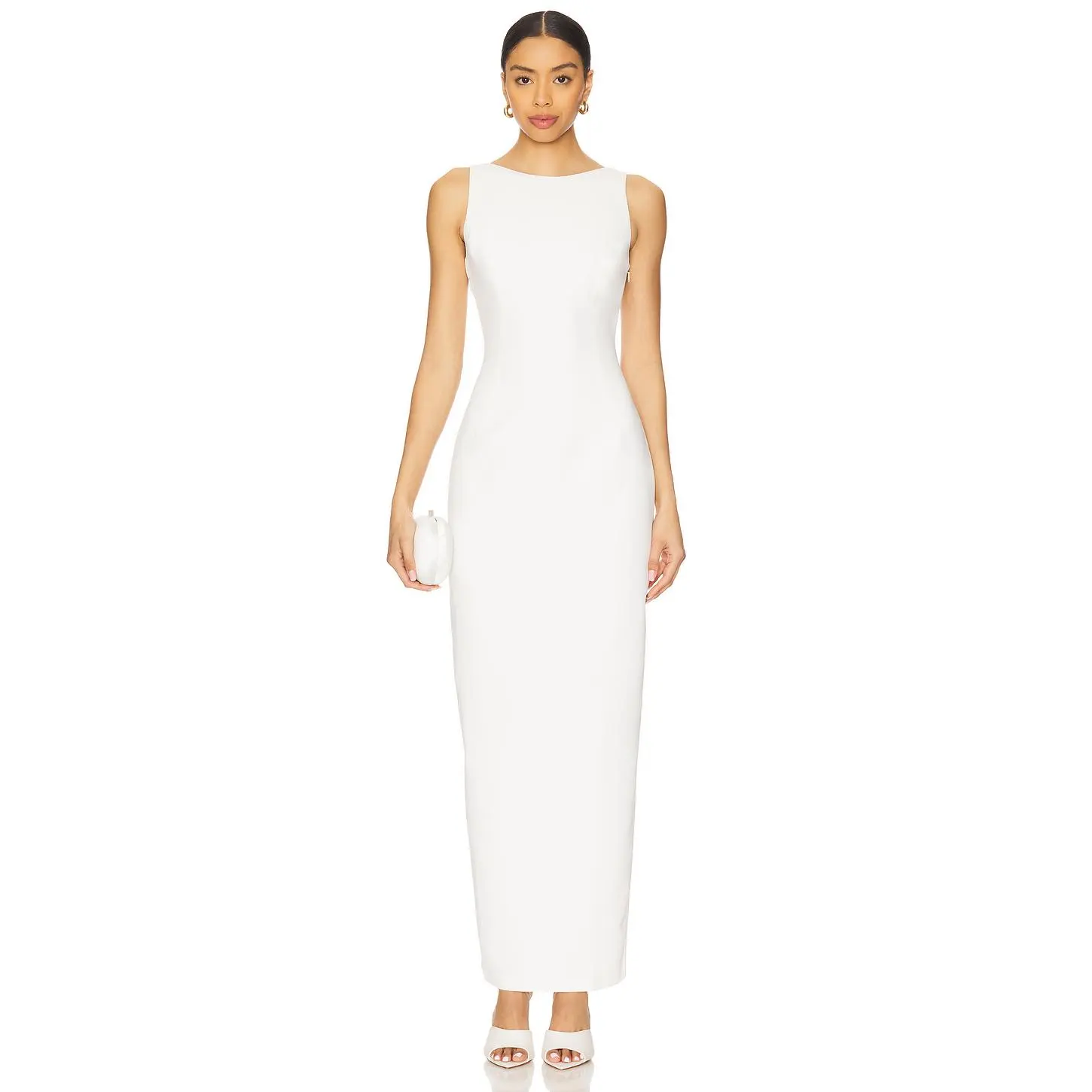 Amanda Uprichard Marbella Maxi Dress in Ivory