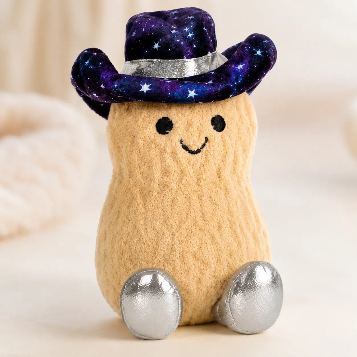 Jellycat Amuseables Peanut “Space Rodeo” Plush – Galaxy Cowboy Hat Stuffed Toy for Kids & Collectors