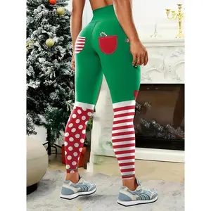 Women's Christmas Tights Ugly Printed Tights Christmas Tights Soft Elastic Clothing Tights Women's Underwear