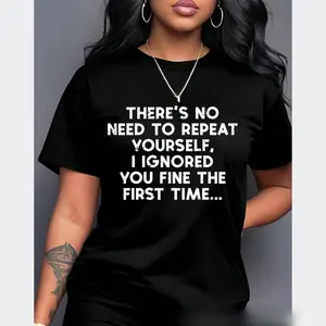 I Ignored You Funny Quote Tee – Casual T-Shirt for Women and Men