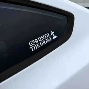 "G59 Until The Grave" Car Decal - High-Quality Waterproof Vinyl