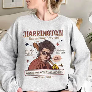 Retro Babysitter Harrington Shirt, Vintage Graphic Tee for Fan, Mom of the Year ST5 Movie Sweater, Stranger Fan Gift Crewneck