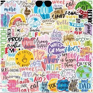 200pcs Inspirational Stickers Pack Vinyl Motivational Stickers for Water Bottle Adults Women Teen Boy Girl, Affirmation Quote Positive Stickers Decals for Laptop Journal Hydro flask Computer Phone Case, Colorful ,Ornaments & Decor