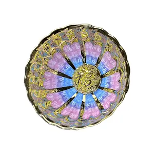 Jianzhan collectible seven-color luminous hundred blessings teacup, colored ceramic cup, personalized and creative teacup