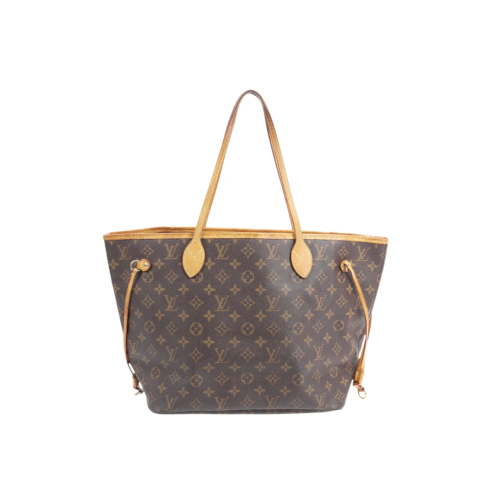 Pre-owned Louis Vuitton canvas Tote bags Monogram Neverfull MM Tote Bag (32518)