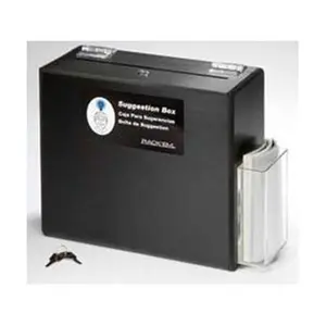 212 MAIN Lockable Heavy-Duty Black Plastic Suggestion & Ballot Box, Organizer (Organiser) for Office Equipment Parts