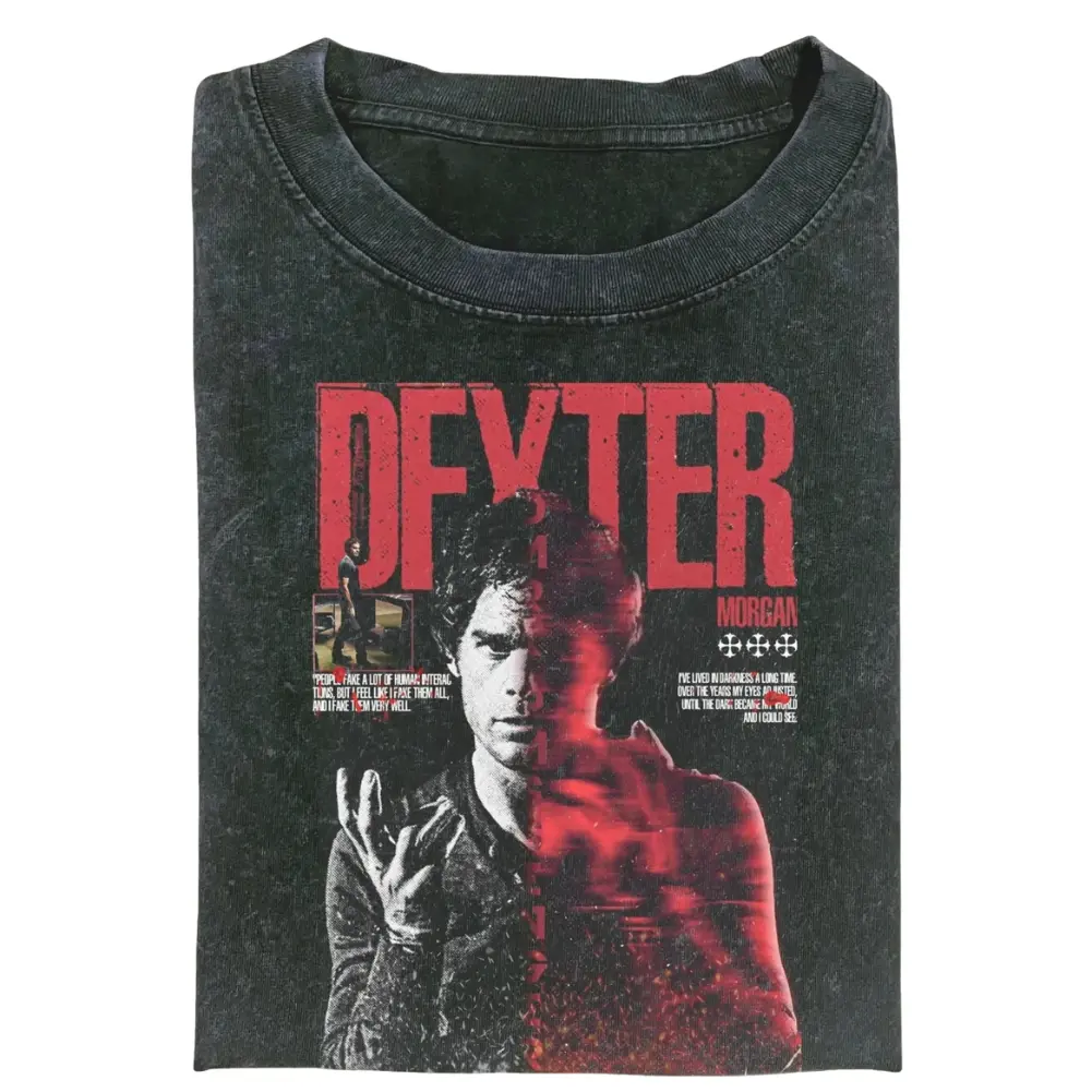 Dexter Vintage Shirt, Funny Dexter Movie T-Shirt, Dexter Morgan Graphic Tee, Bay Harbor Butcher T-shirt, Morgan Graphic 90s Tee, Gift for Men, Gift for Women, Crew Neck T-shirt, Trending T-shirt